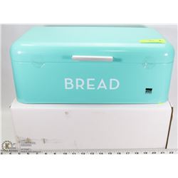 NEW RETRO GREEN METAL BREAD BOX