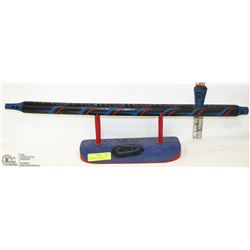 ARTIST SIGNED HAND CARVED HAIDA PEACE PIPE WITH