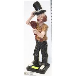 VINTAGE 1969 AUSTIN CLOWN SCULPTURE