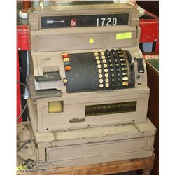 1950S ELECTRONIC CASH REGISTER WITH NO KEY & WORKS