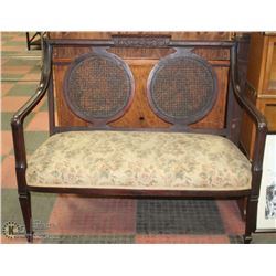 ANTIQUE 46" SETTEE.
