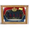 Image 1 : VINTAGE WOOD FRAMED MOLSON CANADIAN MIRROED BEER