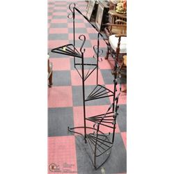 VINTAGE METAL STAIRCASE PLANT STAND