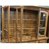 Image 4 : 6 DOOR, 5 DRAWER BUFFET AND HUTCH WOOD AND