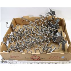 20 PLUS RETAIL "S" STYLE HOOKS FOR MULTIPLE ITEMS
