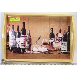 SERVING TRAY WITH HANDLES. HOUSEHOLD