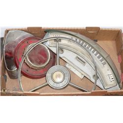 BOX OF 1959 FORD FAIRLANE PARTS