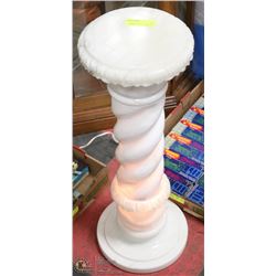 MARBLE ILLUMINATED PLANT STAND