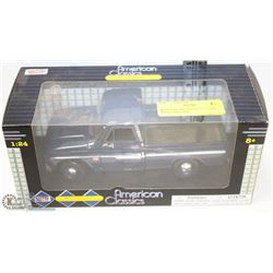 BLUE 1966 CHEVY C10 FLEETSIDE TRUCK DIE CAST