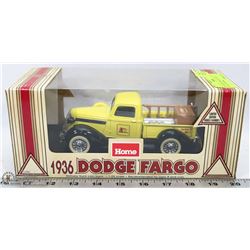 1936 DODGE FARGO DELIVERY TRUCK COIN BANK