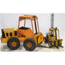 LOT OF 2 VINTAGE TONKA FORK LIFT TOYS