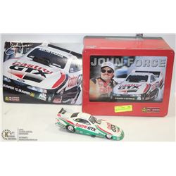 JOHN FORCE TIN & DRAGSTER DIE CAST.