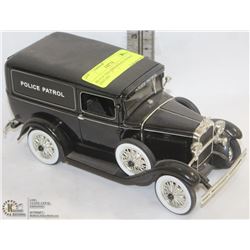 BLACK 1934 FORD POLICE PATROL DIECAST
