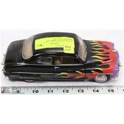 BLACK WITH FLAMES 1949 MERCURY DIECAST