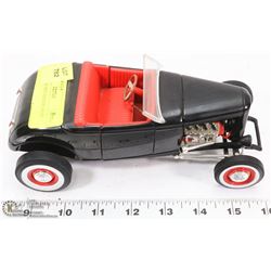 BLACK FORD HOT ROD NO ROOF DIECAST