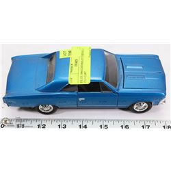 BLUE 1966 CHEVROLET CHEVELLE DIE CAST.