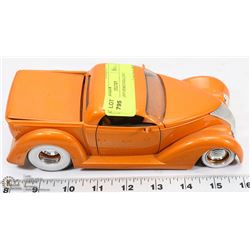 ORANGE 1937 FORD DIECAST