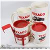 Image 1 : LOT OF 4 TEXACO TANKER CUPS