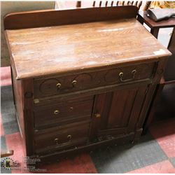 ANTIQUE EAST LAKE WASH STAND CIRCA 1840'S ORIGINAL