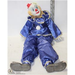 VINTAGE NERESCO WIND-UP PORCELAIN CLOWN