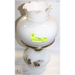 MILK GLASS LAMP VINTAGE