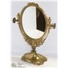 Image 1 : VINTAGE BRASS COSMETIC MIRROR