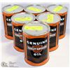Image 1 : LOT OF 6 FULL HARLEY DAVIDSON OIL QUARTS, METAL