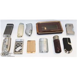 A BOX W/ 11 COLLECTIBLE LIGHTERS – RONSON