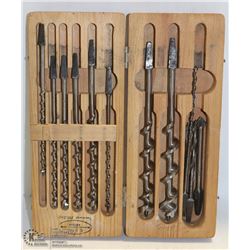 A SET OF C.I. FALL SWEDEN ZIG ZAG WOOD BITS