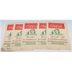 LOT OF 4 NOS 1946 COCA-COLA NO DRIP DRI SERVER