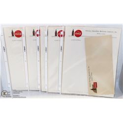 LOT OF 5- 1950'S NOS COCA-COLA LETTERHEAD