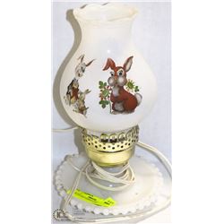 MILK GLASS TABLE LAMP