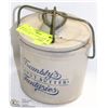 Image 1 : ANTIQUE TROMBLY'S PEANUT BUTTER CROCK POT WITH LID