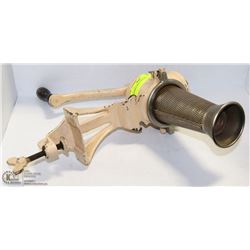 ANTIQUE MEAT GRINDER.