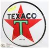 Image 1 : GLASS ROUND & CURVED TEXACO SIGN