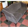 Image 1 : VINTAGE GREY STRIPED FABRIC CLAWFOOT SOFA