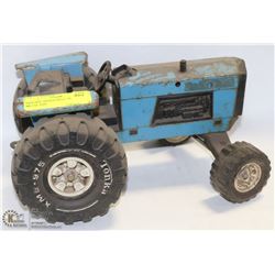 VINTAGE TONKA BLUE TRACTOR METAL TOY.