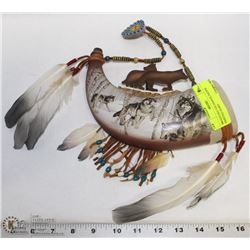 BRADFORD EXCHANGE NATIVE PAINTED HORN