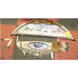 BRADFORD EXCHANGE NATIVE MADE BOW AND ARROW