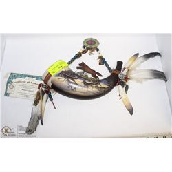 BRADFORD EXCHANGE NATIVE PAINTED HORN