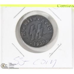 NAZI SS 1939 COIN 50 PFENNING.