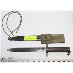 ANTIQUE SWISS BAYONET WITH SHEATH CIRCA 1905