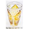 Image 1 : AMBER AND CRYSTAL GLASS VASE