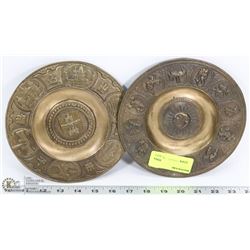 PAIR OF ESTATE  COPPER WALL HANGINGS