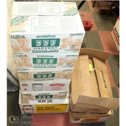 8 BOXES OF ASSORTED CANNING JARS