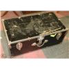 Image 1 : BLACK STEAMER TRUNK. 30"X16"X12"H