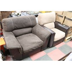 GROUP OF 2 ASSORTED SOFA CHAIRS SOLD TOGETHER