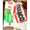 Image 1 : LOT OF 3 VINTAGE TEXACO BANNERS