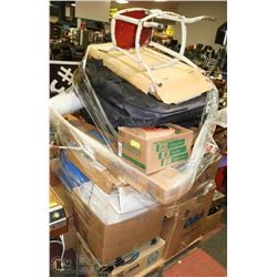 ESTATE LOT WITH ASSORTED MISC INCL HIGHCHAIR,