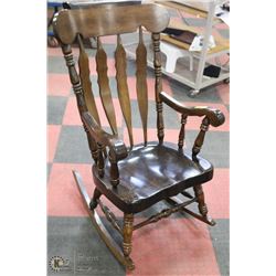 VINTAGE HEAVY DUTY PINE ROCKING CHAIR